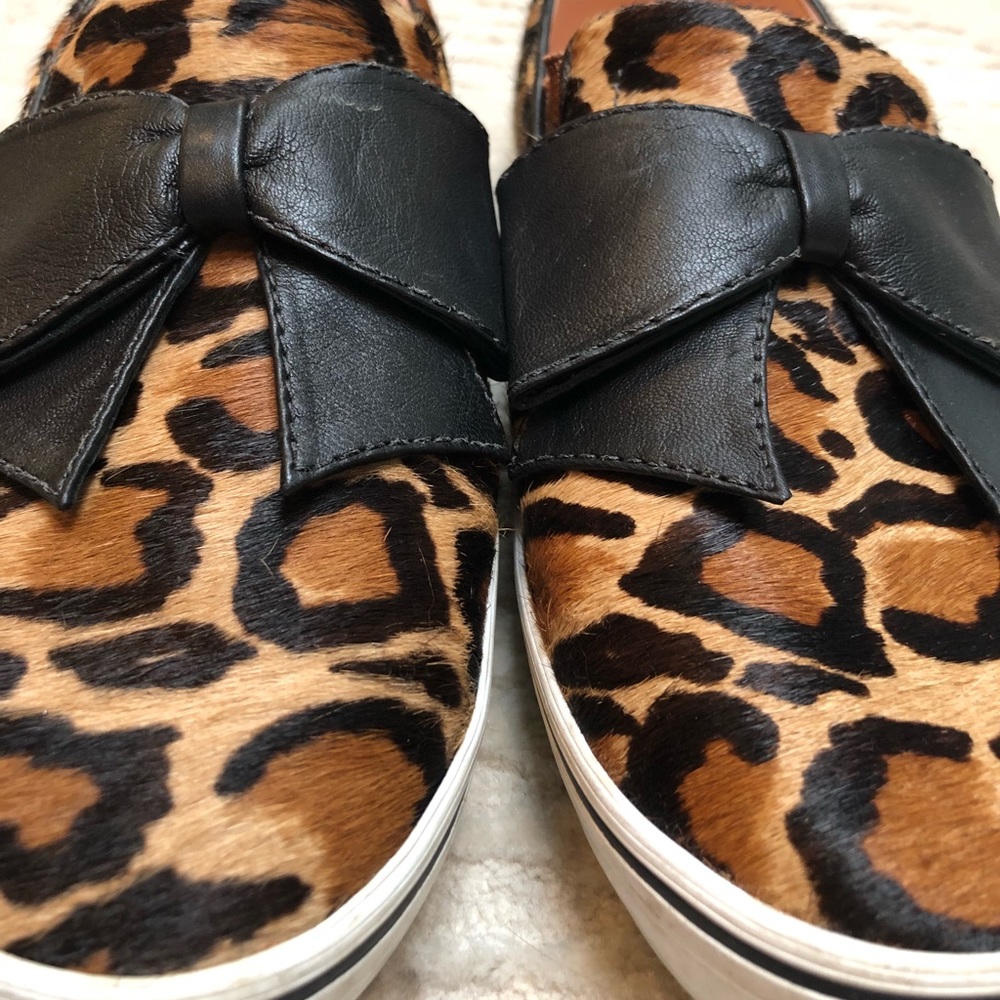 Kate Spade Delise Leopard Print Calf-Hair Sneakers